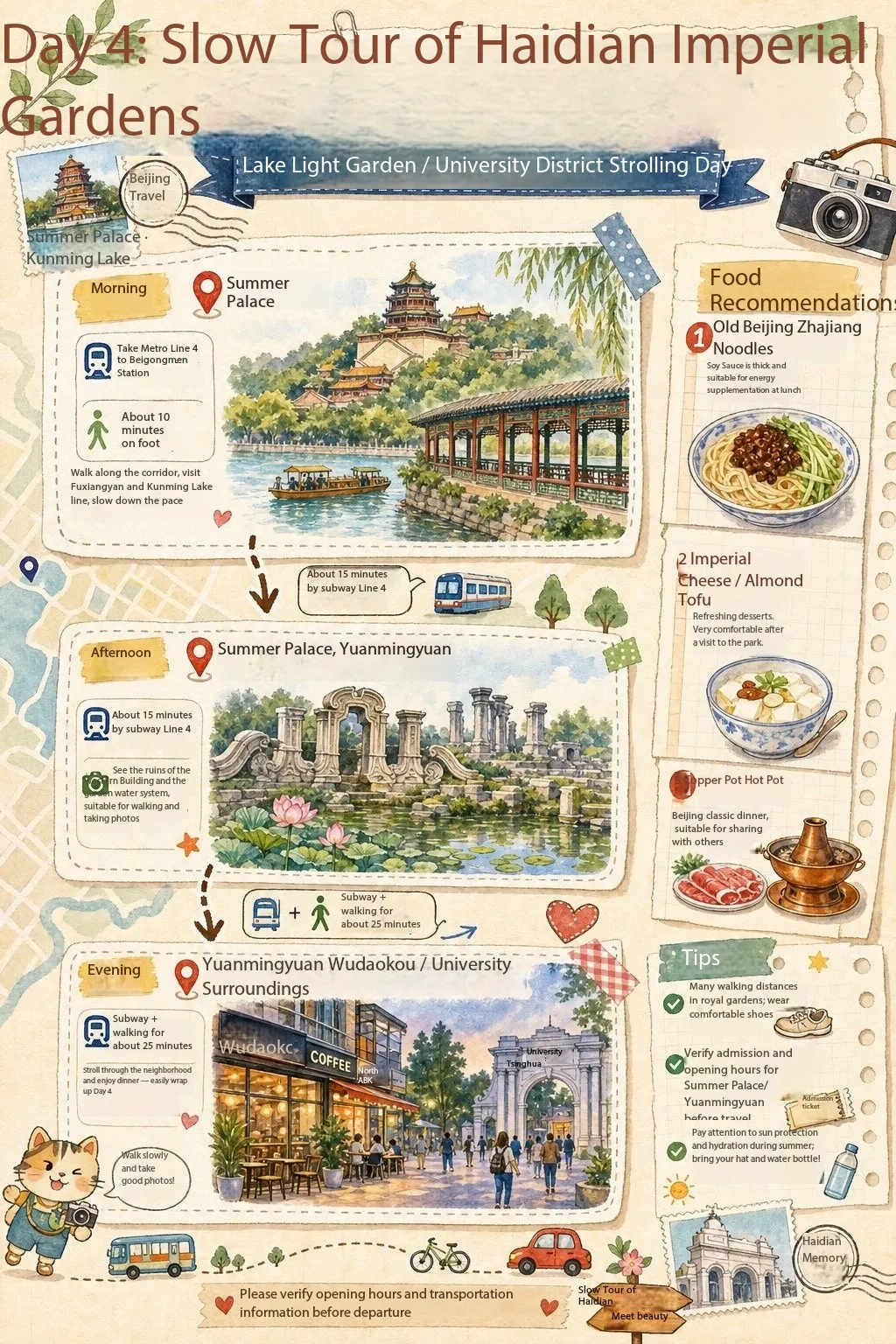 Beijing 5-day itinerary day 4: lake, gardens and the university district