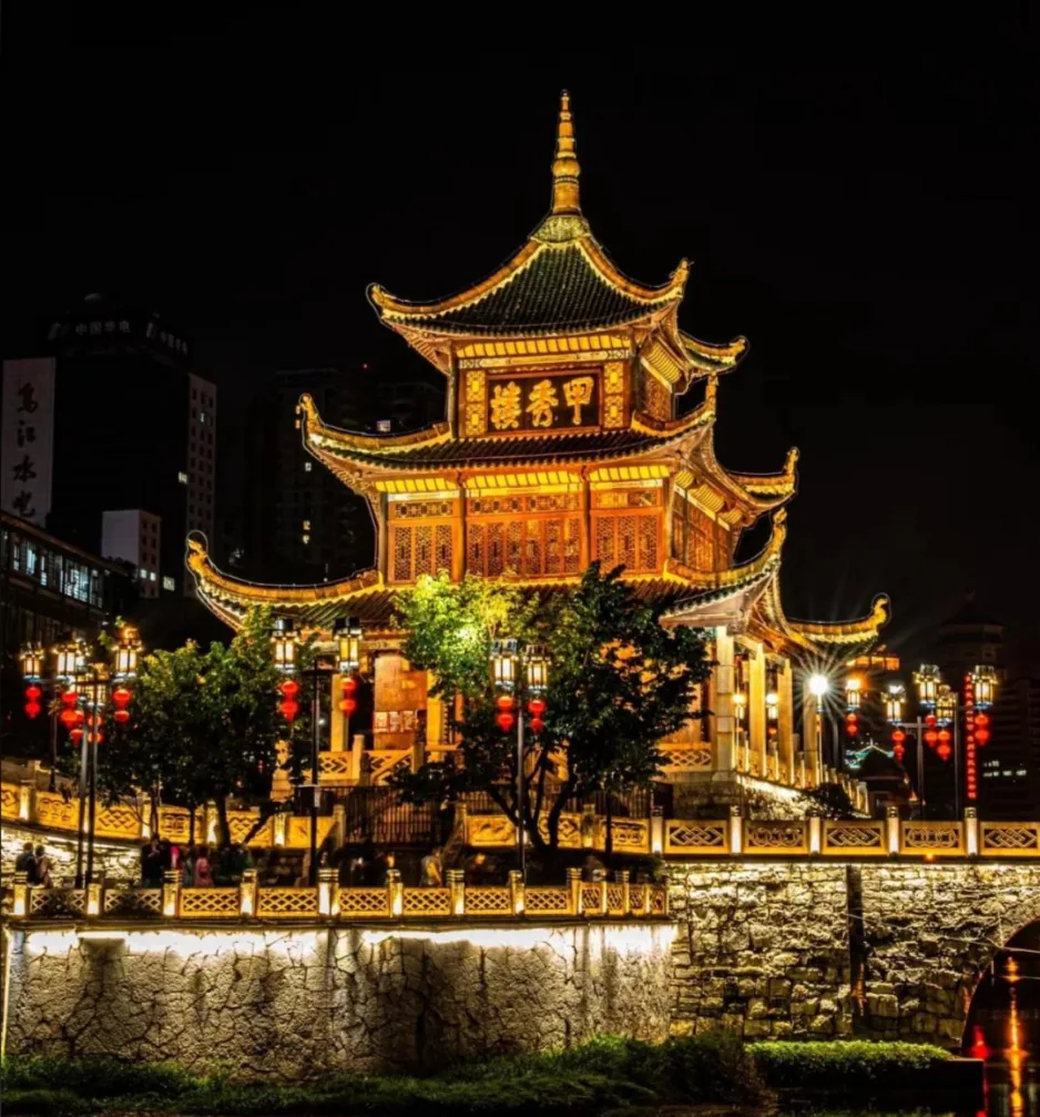 Jiaxiu Pavilion on the Nanming River, Guiyang