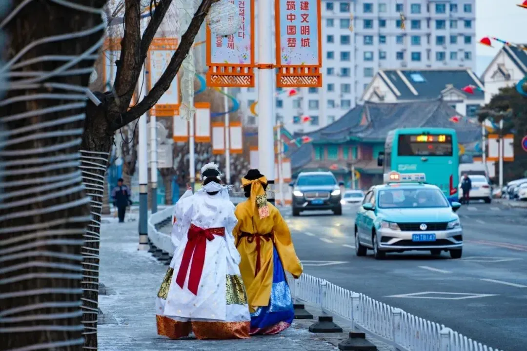Korean folk culture courtyard in the folk village